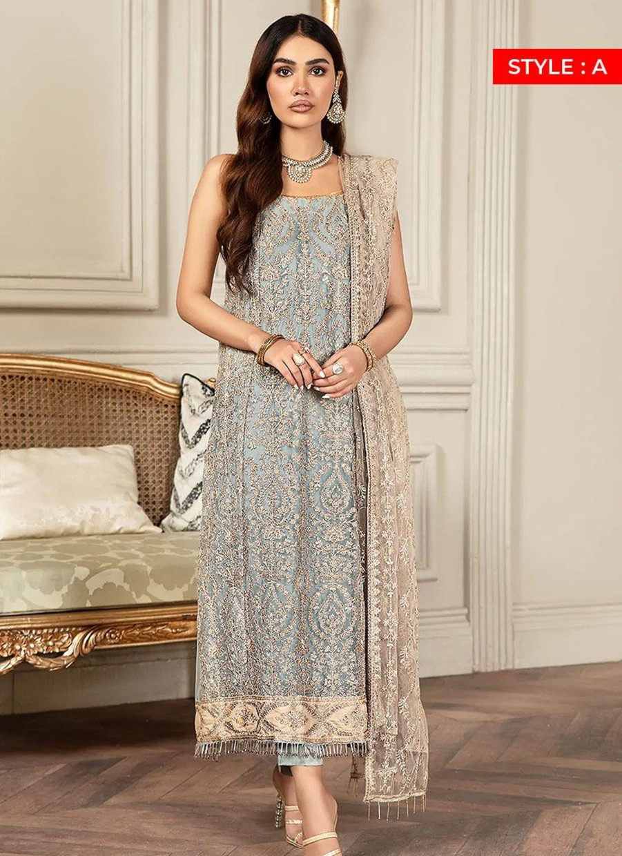 Salwar Kameez Zarif | Iceberg Embroidered Pakistani Salwar Kameez