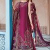 Salwar Kameez Maria.B | Magenta Embroidered Pakistani Palazzo Suit/ Straight Suit