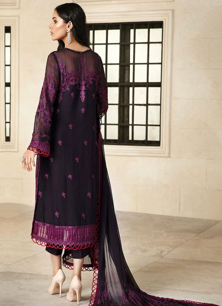 Salwar Kameez Zarif | Periwinkle Embroidered Pakistani Salwar Kameez