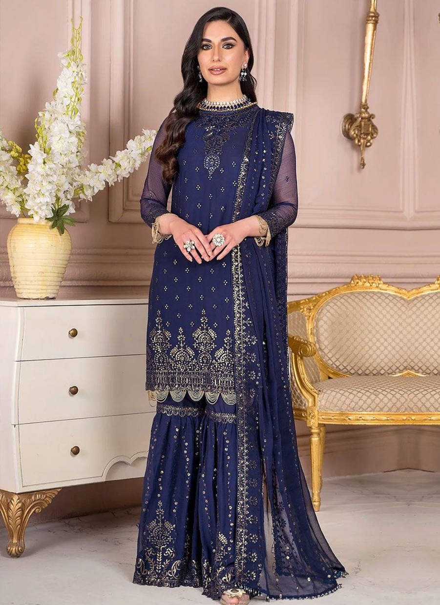 Salwar Kameez Zarif | Admiral Embroidered Pakistani Gharara Suit