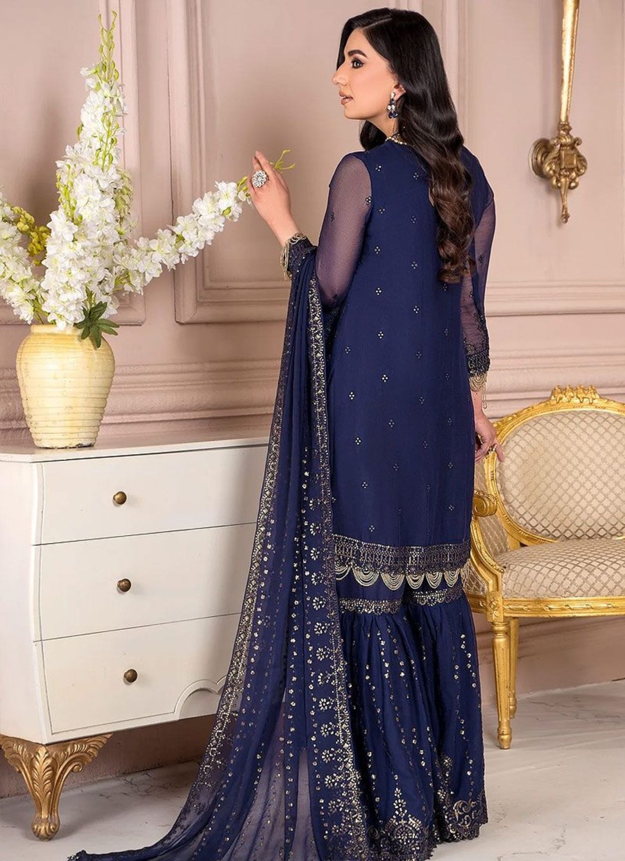 Salwar Kameez Zarif | Admiral Embroidered Pakistani Gharara Suit