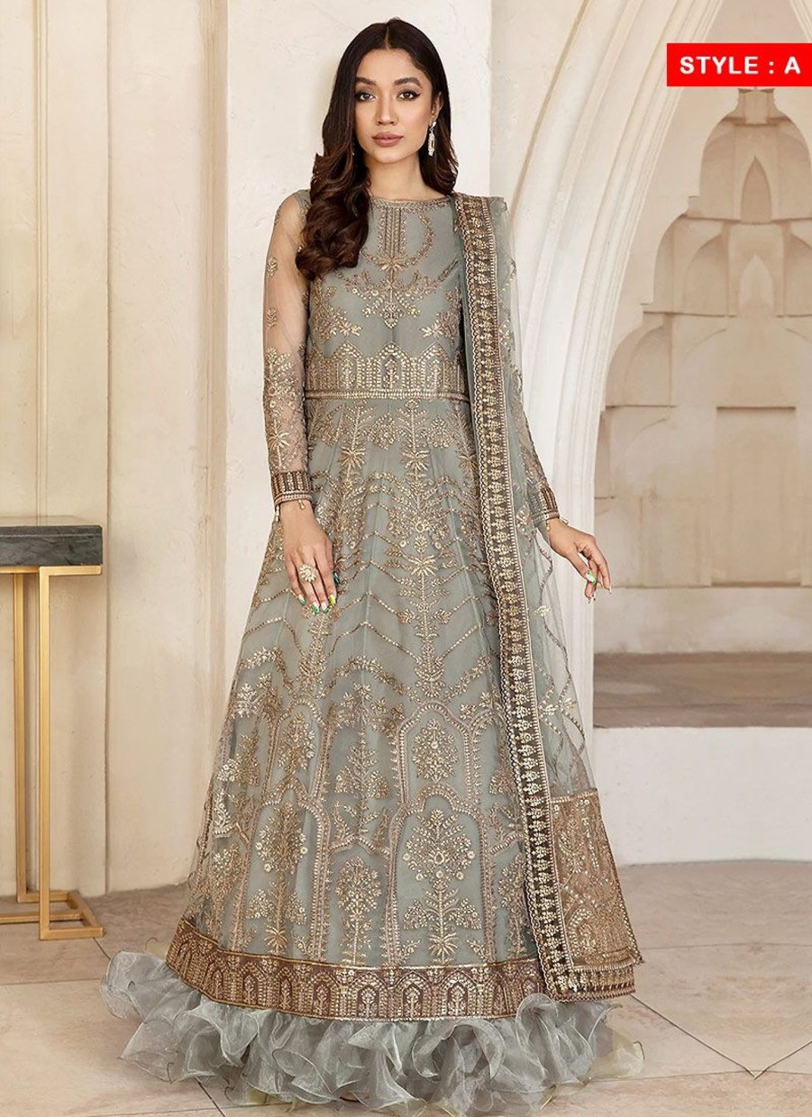 Salwar Kameez Zarif | Guzel Embroidered Pakistani Anarkali/ Saree