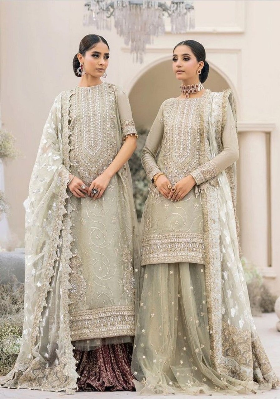 Salwar Kameez Aik | Wedding Festive Embroidered Pakistani Palazzo Suit