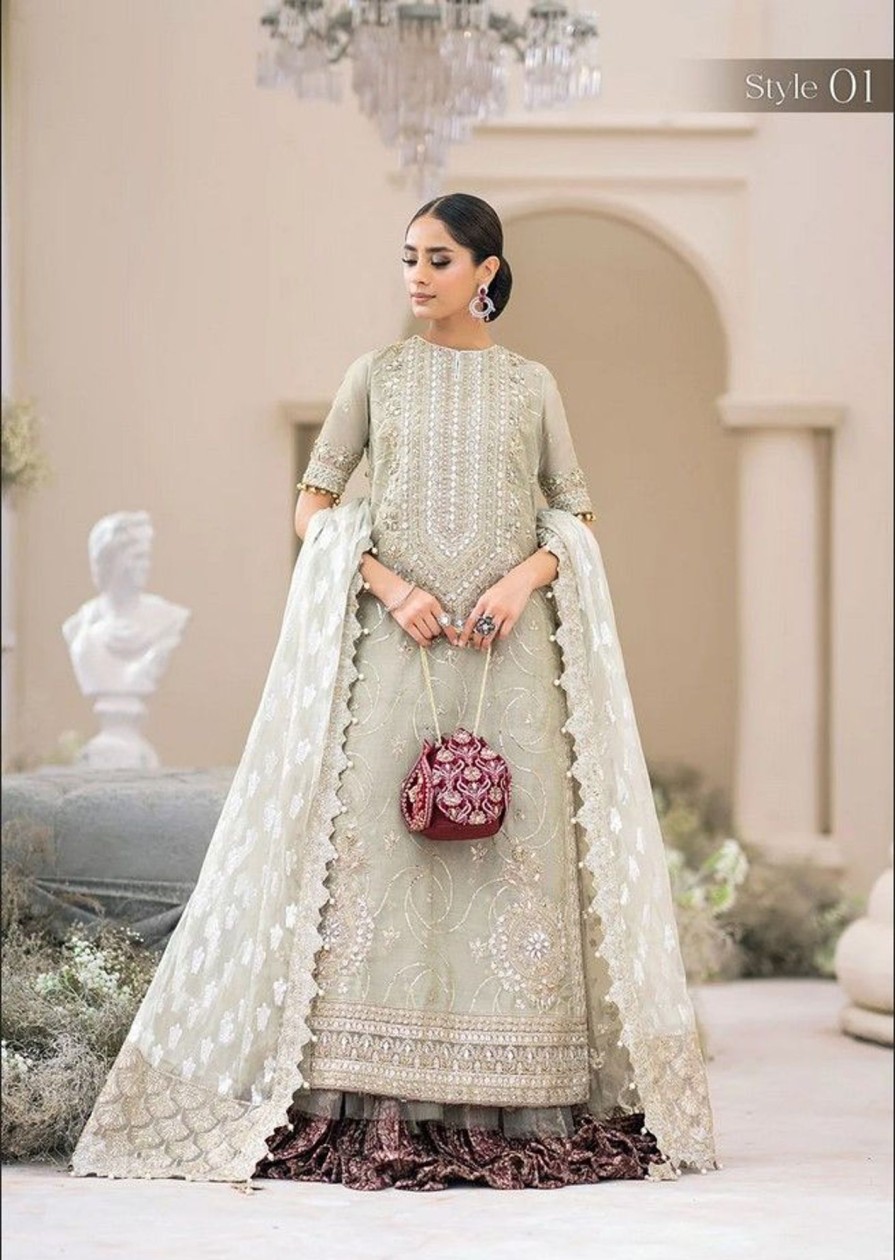 Salwar Kameez Aik | Wedding Festive Embroidered Pakistani Palazzo Suit