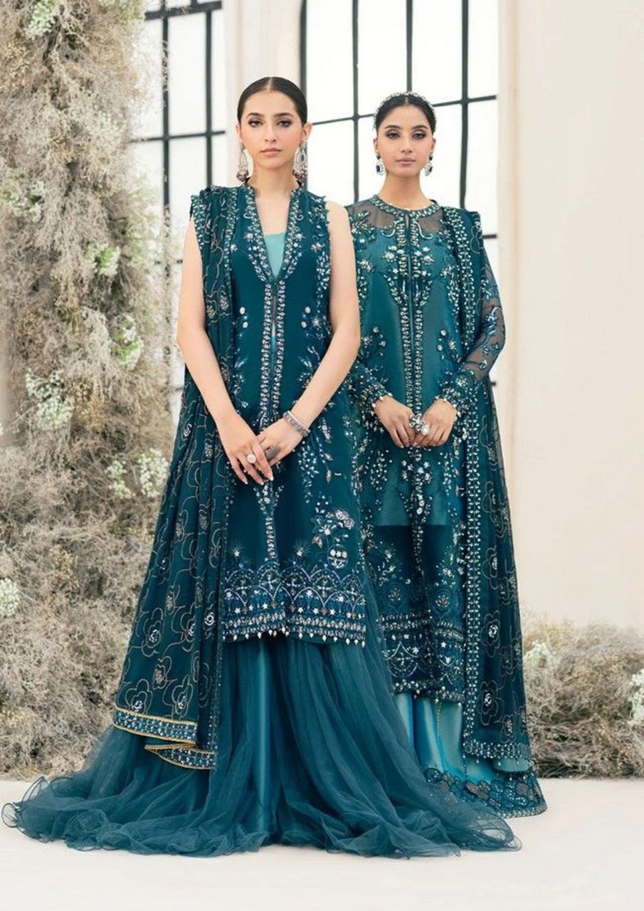 Salwar Kameez Aik | Wedding Festive Embroidered Pakistani Palazzo Suit