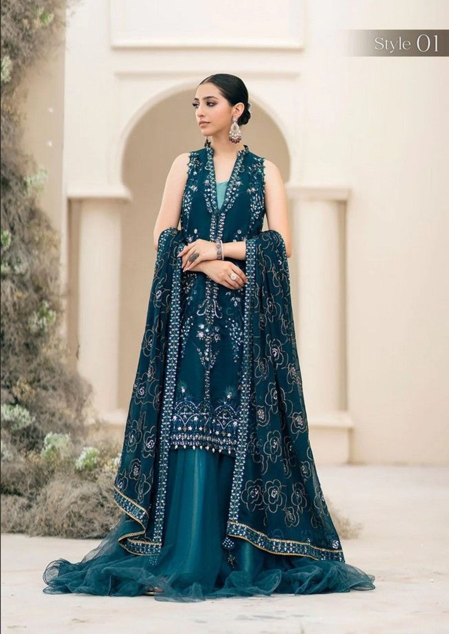 Salwar Kameez Aik | Wedding Festive Embroidered Pakistani Palazzo Suit