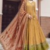 Salwar Kameez Maria.B | Mustard Embroidered Pakistani Anarkali Suit