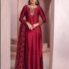 Salwar Kameez Mahum Asad | Lady In Red Embroidered Pakistani Anarkali