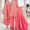 Salwar Kameez Maria.B | Candy Pink Embroidered Pakistani Pant Suit/ Palazzo Suit