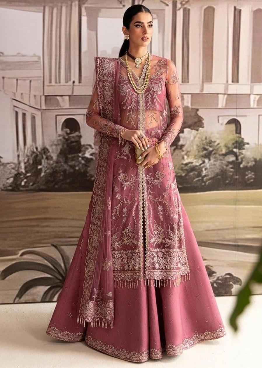 Salwar Kameez Alizeh | Pansy Embroidered Pakistani Palazzo Suit