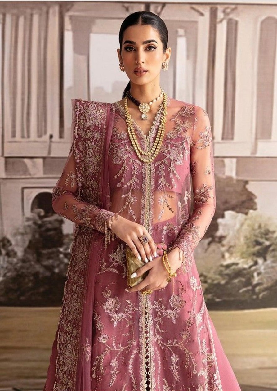 Salwar Kameez Alizeh | Pansy Embroidered Pakistani Palazzo Suit