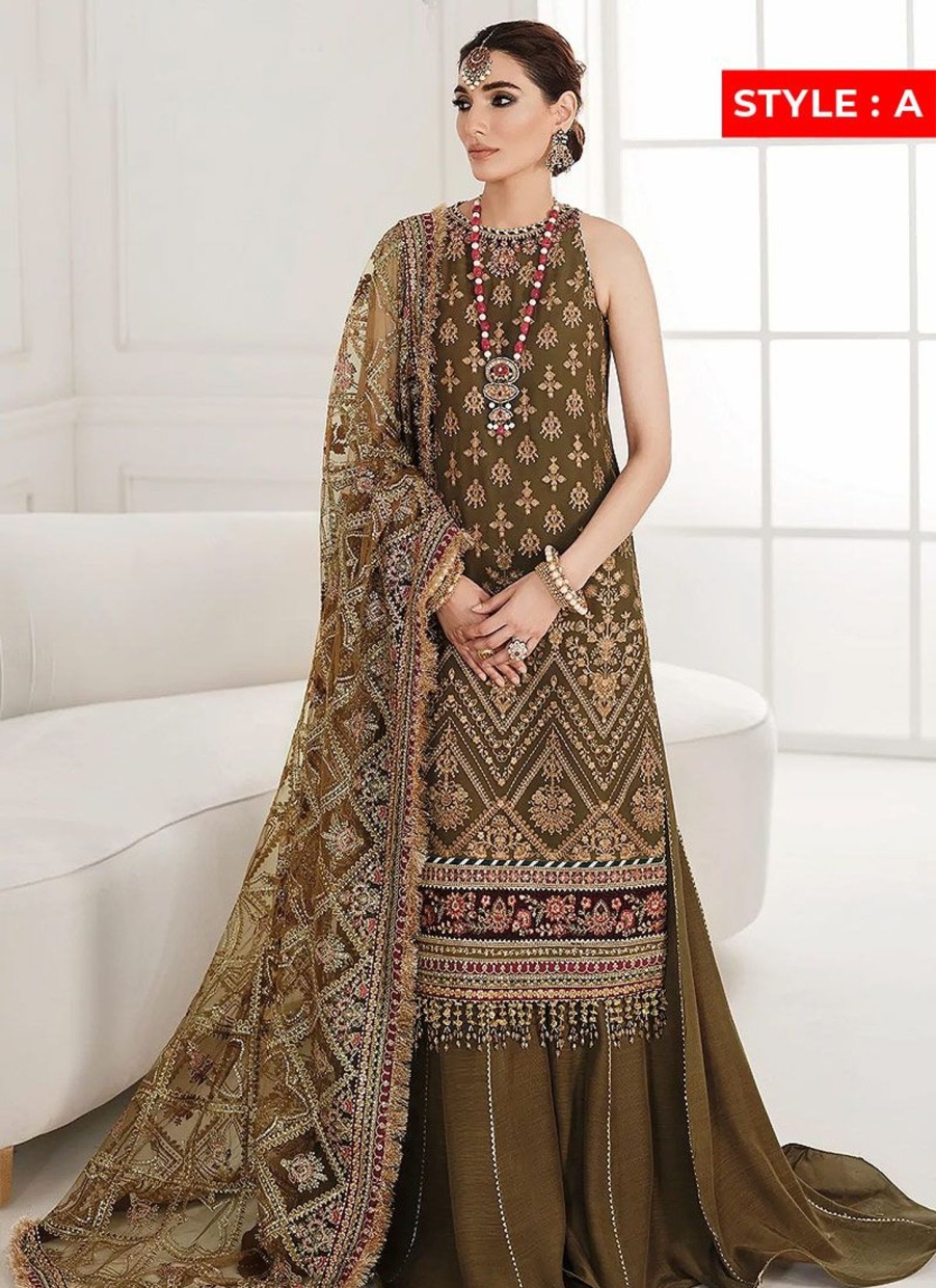 Salwar Kameez Baroque | Chantelle Embroidered Pakistani Salwar Kameez/ Palazzo Suit