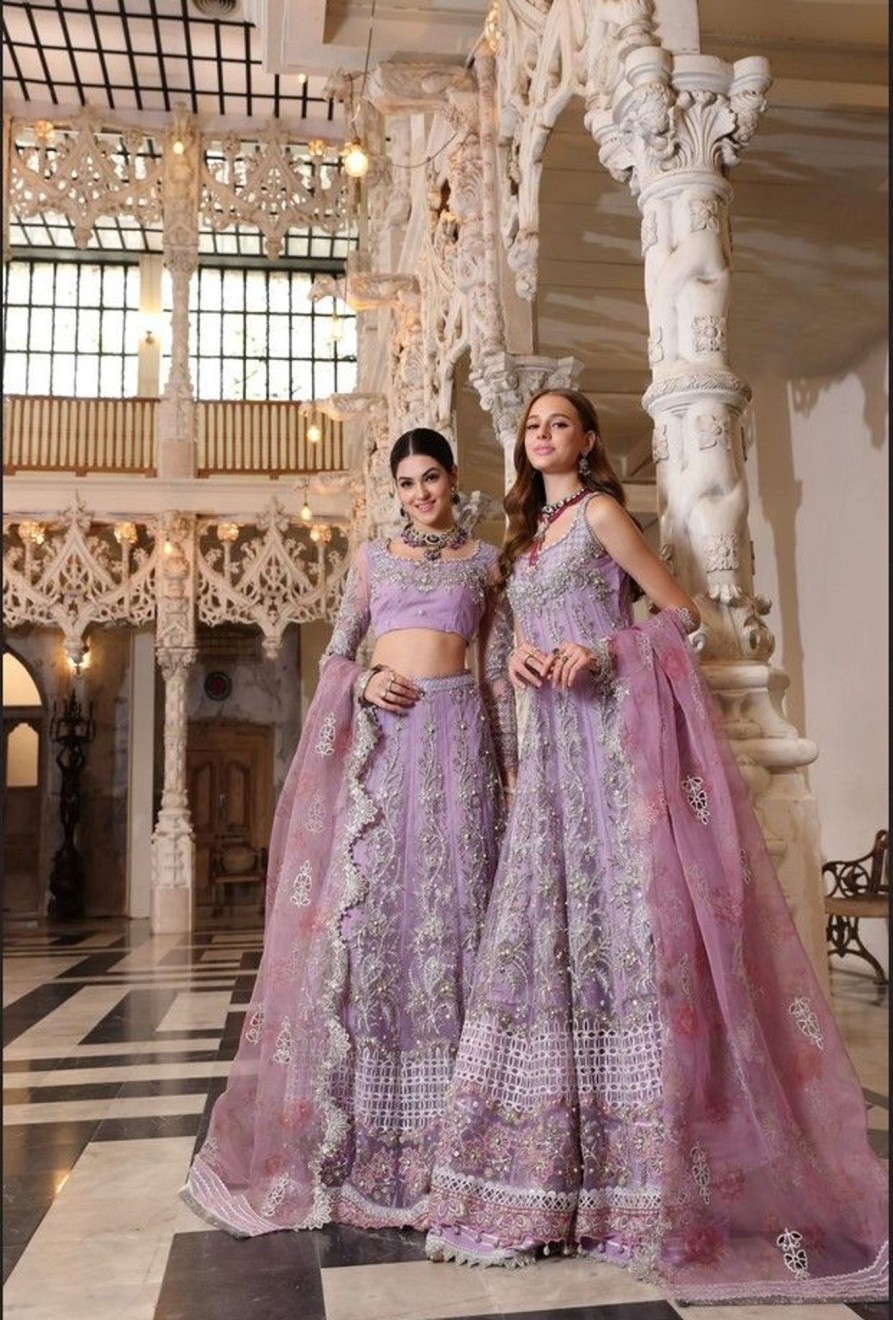 Lehengas Saadia Asad | Zarish Embroidered Pakistani Lehenga