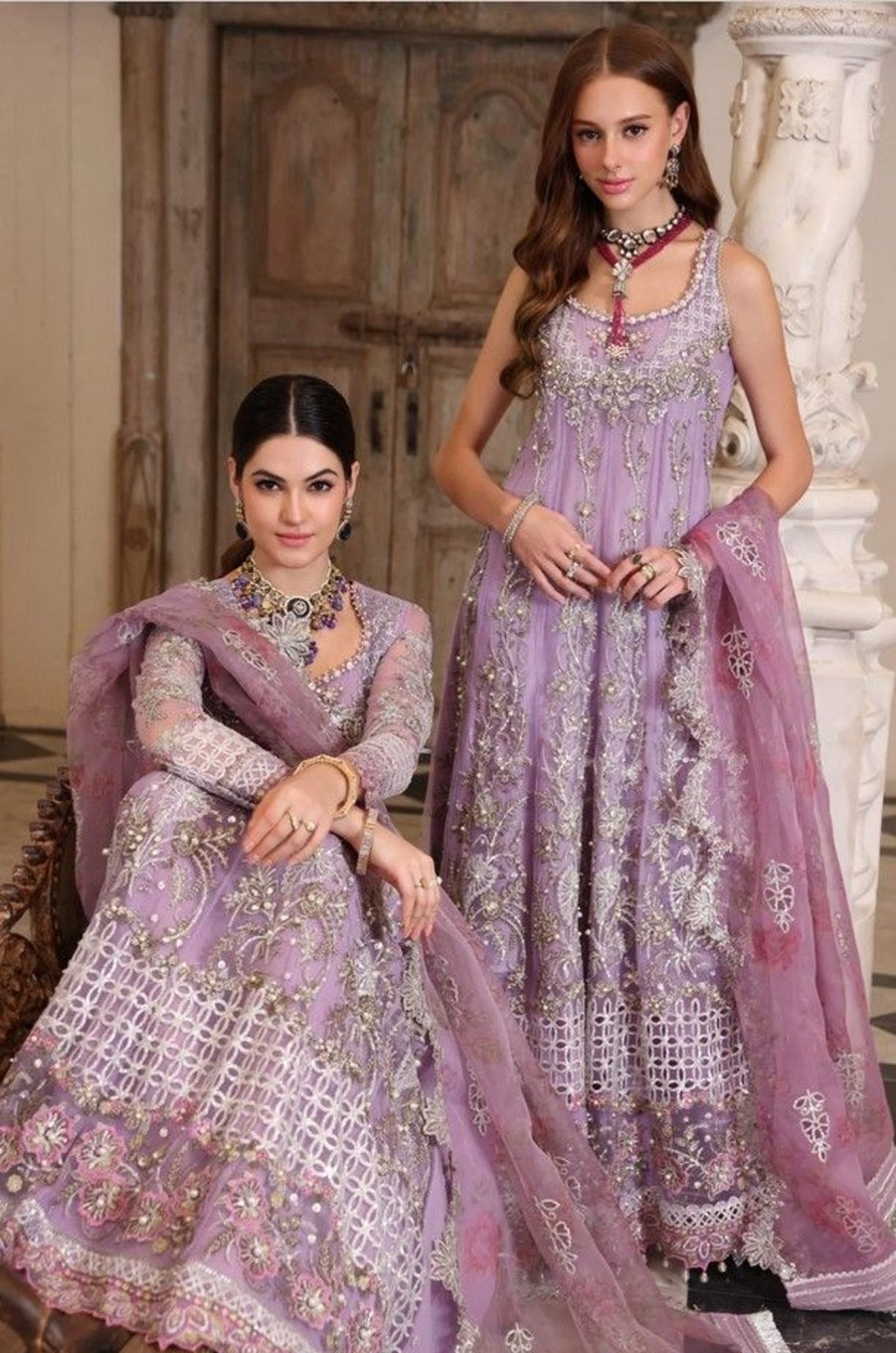 Lehengas Saadia Asad | Zarish Embroidered Pakistani Lehenga