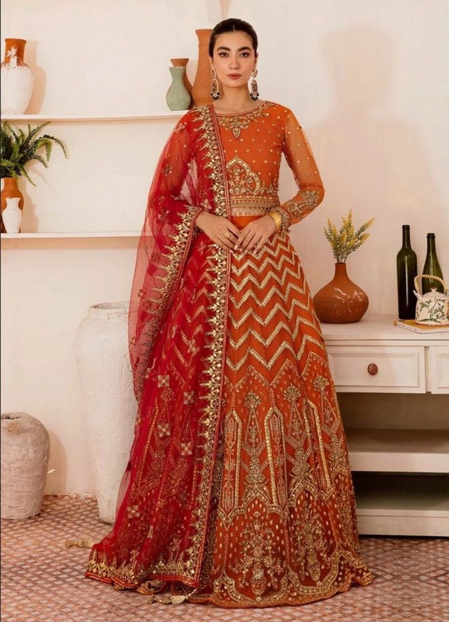 Lehengas Dastoor | Kanwal Embroidered Pakistani Lehenga