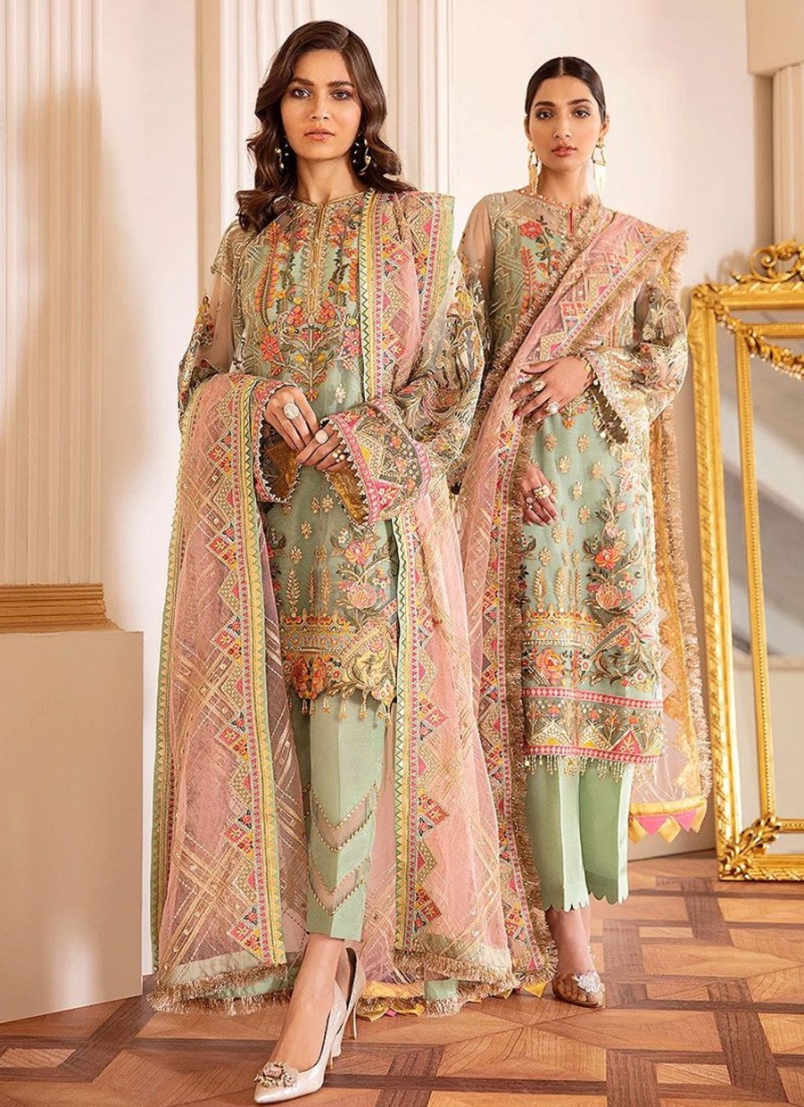 Salwar Kameez Baroque | Capri-Sea Embroidered Pakistani Salwar Kameez