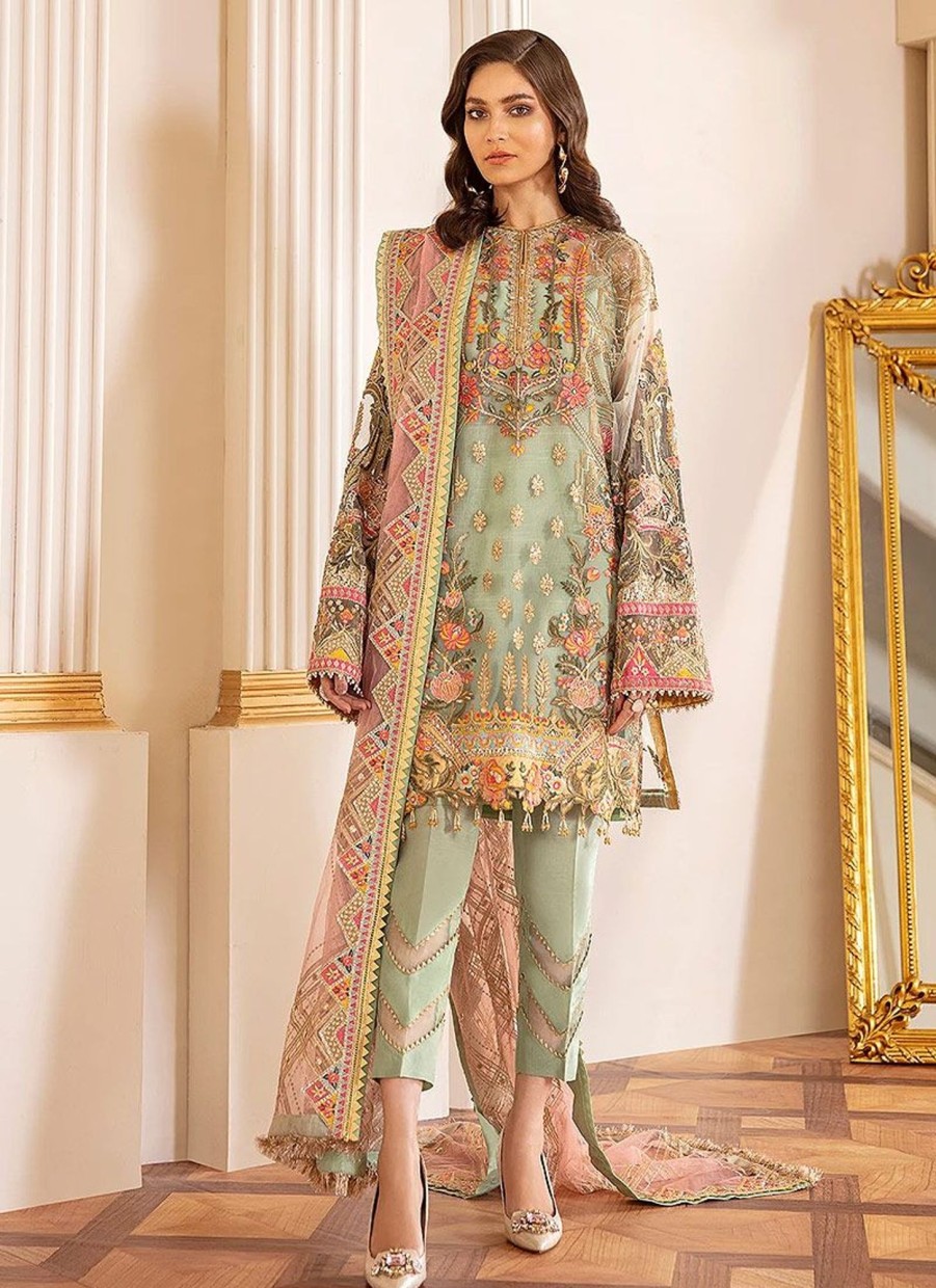 Salwar Kameez Baroque | Capri-Sea Embroidered Pakistani Salwar Kameez