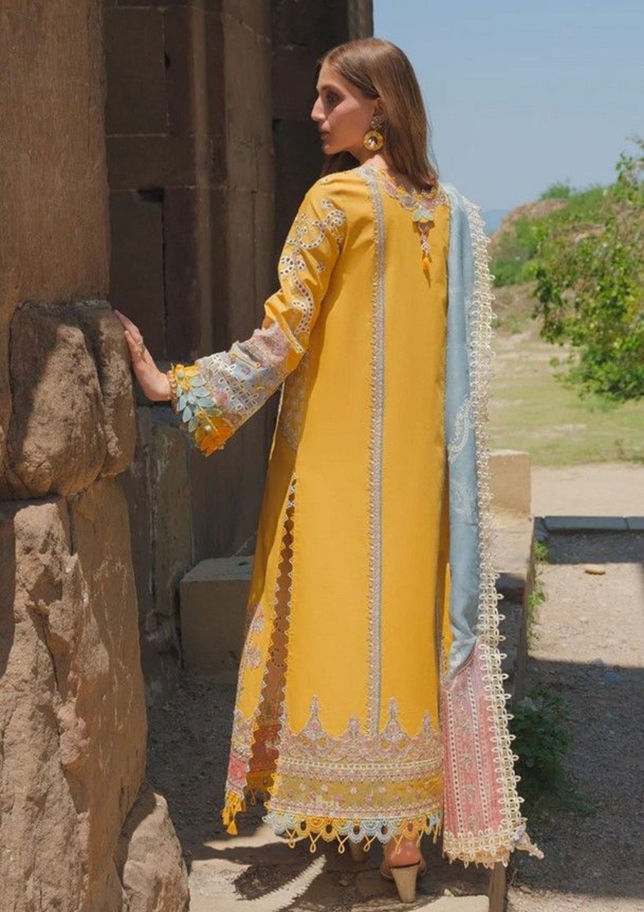 Salwar Kameez Qalamkar | Asra Embroidered Pakistani Salwar Kameez