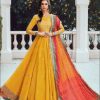 Salwar Kameez Maria.B | Yellow Embroidered Pakistani Anarkali Suit