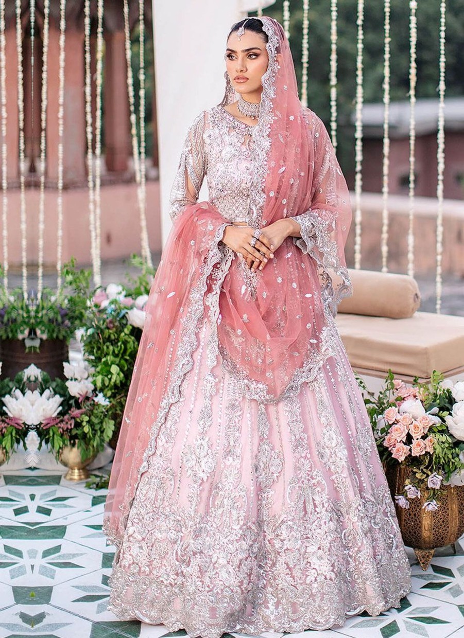 Lehengas Imrozia | Nureh Embroidered Pakistani Lehenga