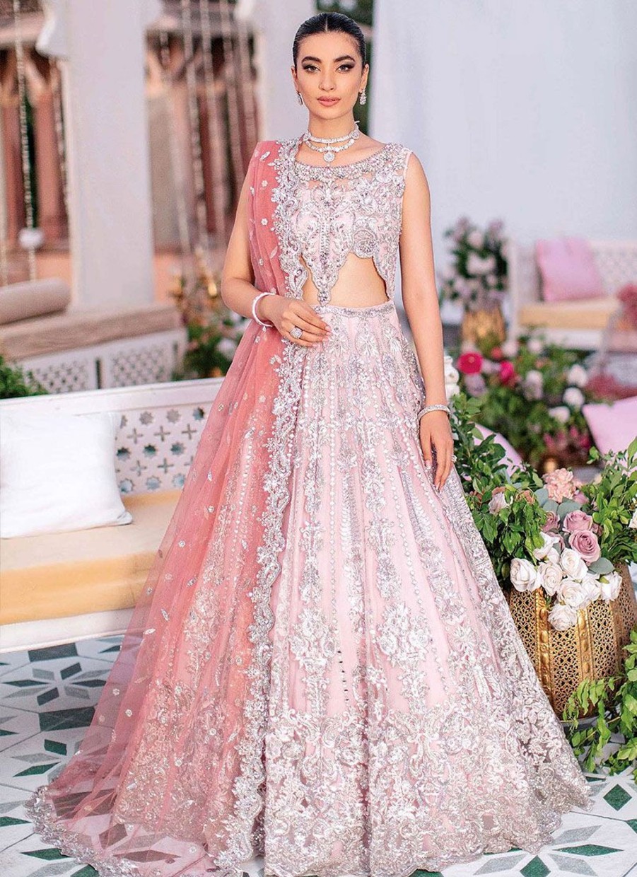 Lehengas Imrozia | Nureh Embroidered Pakistani Lehenga