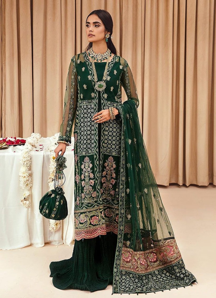 Salwar Kameez Farasha | Zamurd Embroidered Pakistani Palazzo Suit