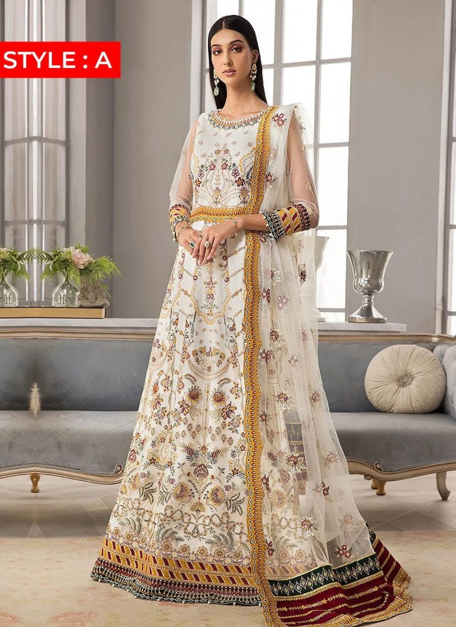 Lehengas Alizeh | Sawera Embroidered Pakistani Anarkali/ Lehnega