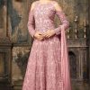 Salwar Kameez Maisha | Pink Net Embroidered Designer Anarkali