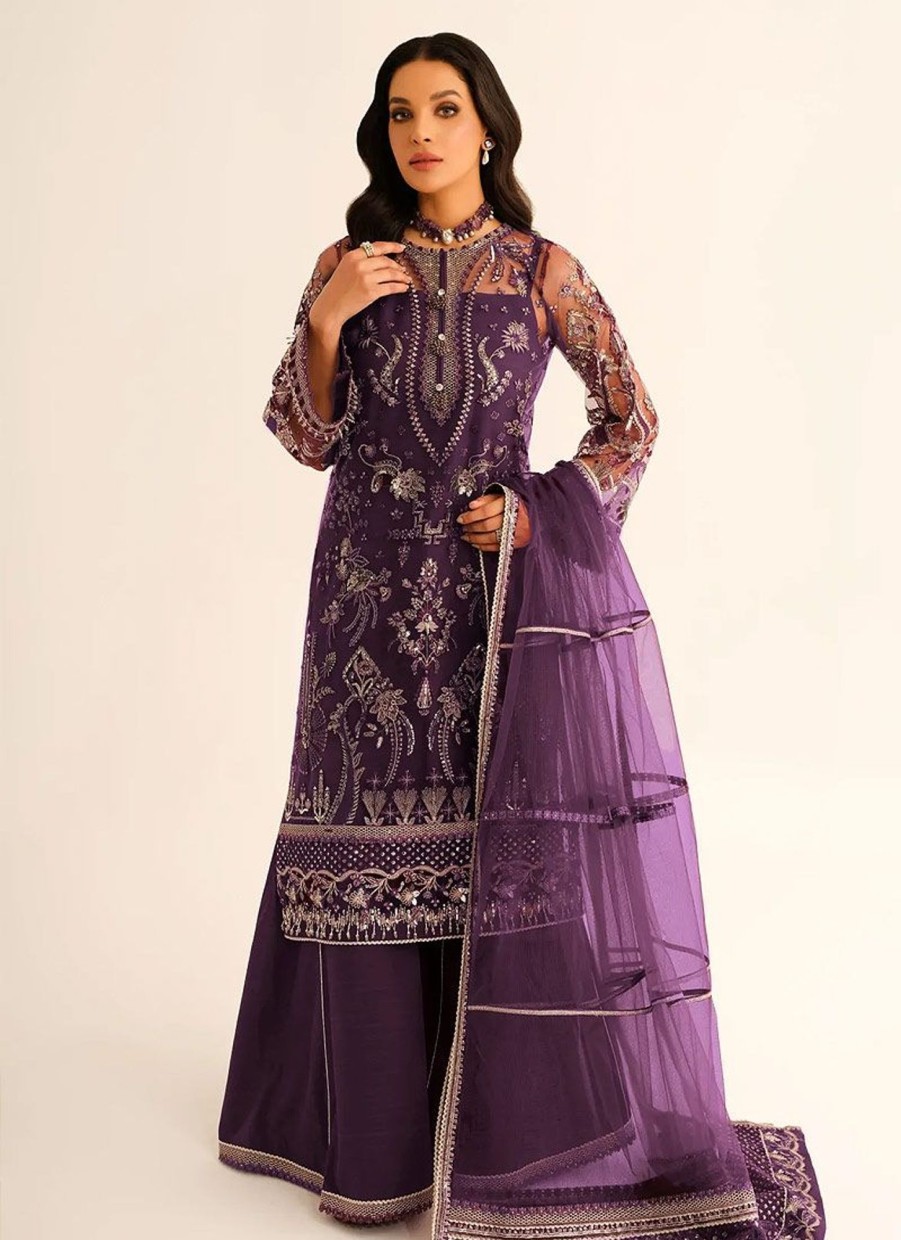 Salwar Kameez Baroque | Unstitched Collection Embroidered Pakistani Palazzo Suit