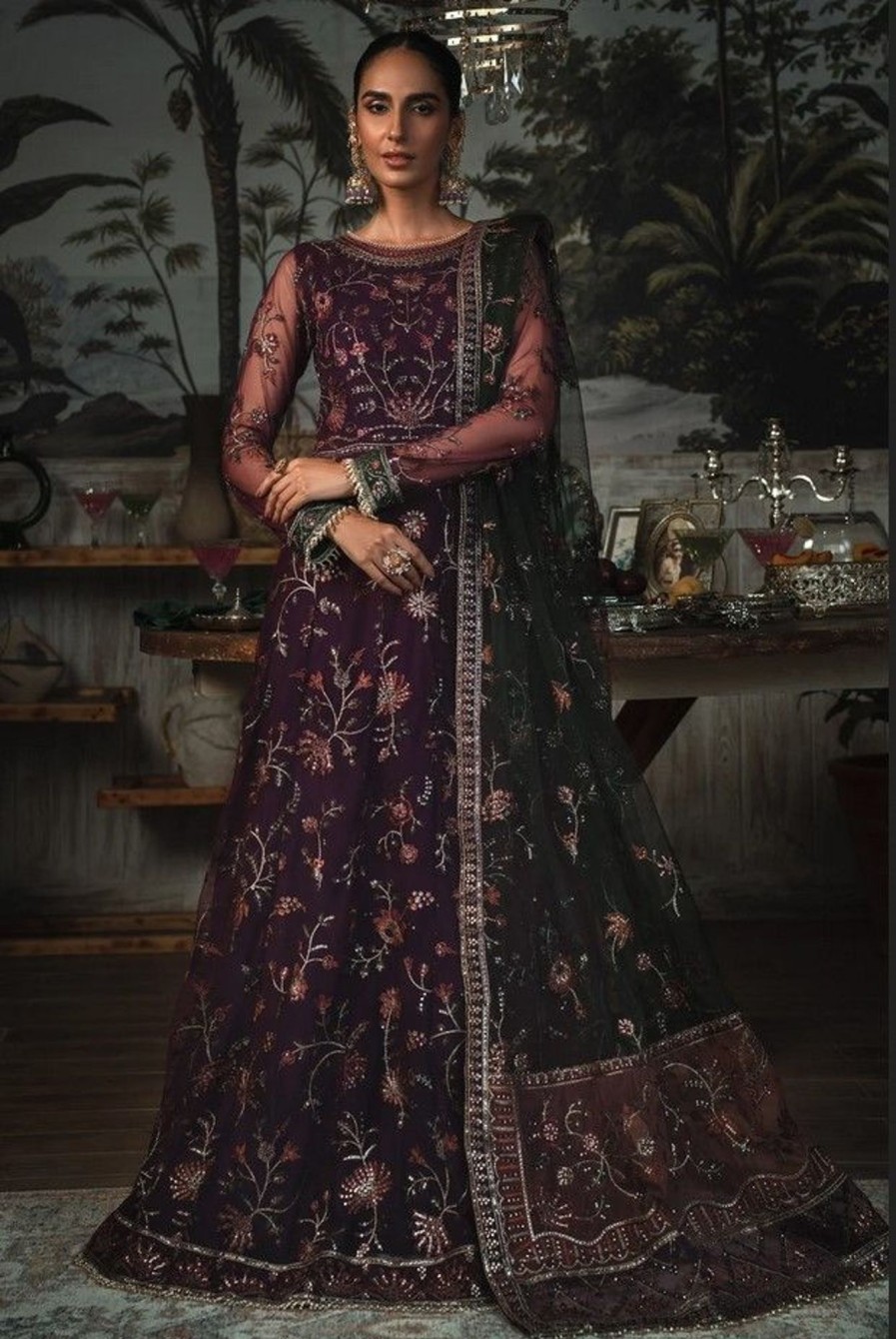 Salwar Kameez Zarif | Helen Embroidered Pakistani Anarkali Suit