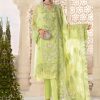 Salwar Kameez Maria.B | Lime Green Embroidered Pakistani Salwar Kameez