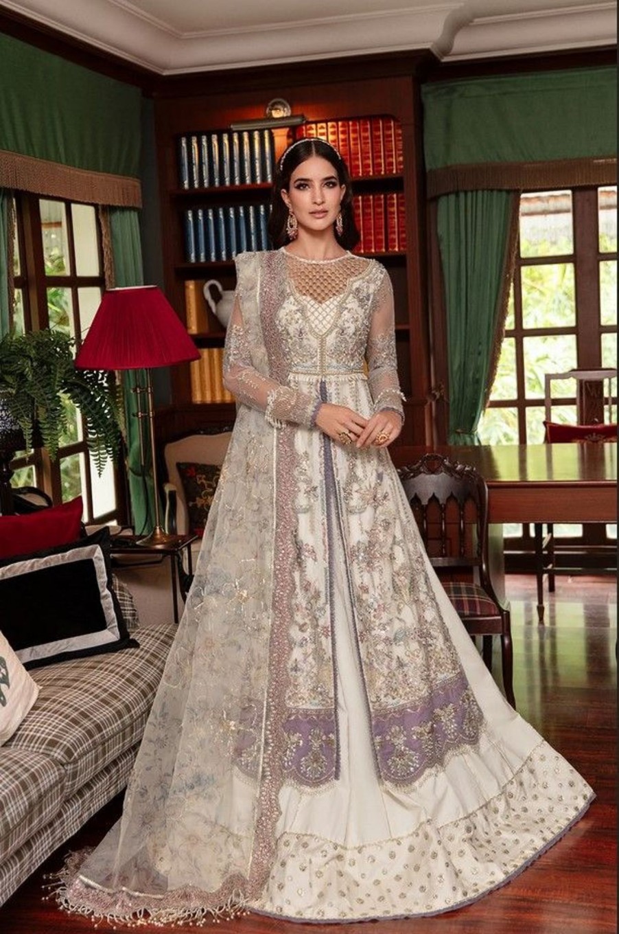 Salwar Kameez AJR Couture | Jewel Embroidered Pakistani Anarkali