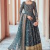 Salwar Kameez Maria.B | Teal Embroidered Pakistani Anarkali Suit