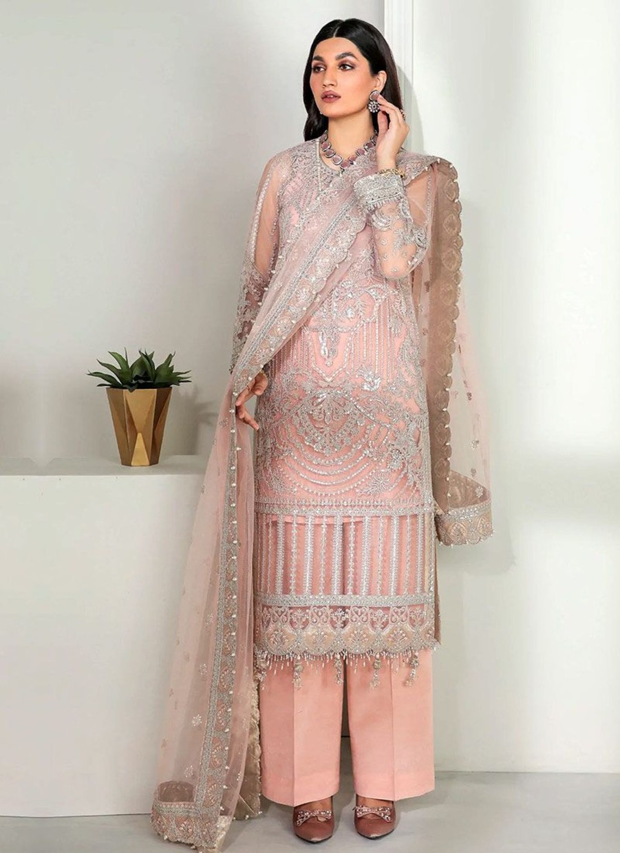 Salwar Kameez Baroque | Unstitched Collection Embroidered Pakistani Palazzo Suit