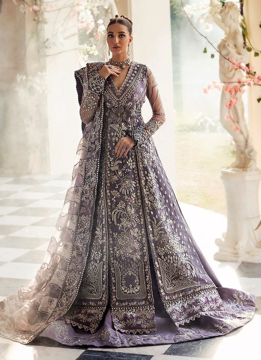 Salwar Kameez Republic | Claire De Lune La Lavende Embroidered Pakistani Gown