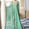 Salwar Kameez Maria.B | Aqua Embroidered Pakistani Anarkali