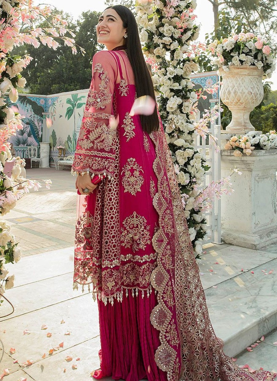 Salwar Kameez Imrozia | Justajoo Embroidered Pakistani Palazzo Suit