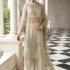 Salwar Kameez Alizeh | Omni White Embroidered Pakistani Palazzo Suit