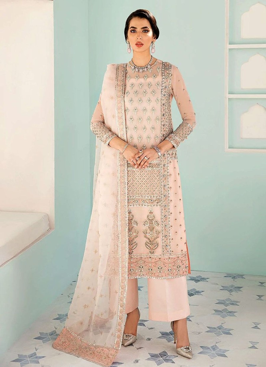 Salwar Kameez Akbar Aslam | Thisle Embroidered Pakistani Salwar Kameez