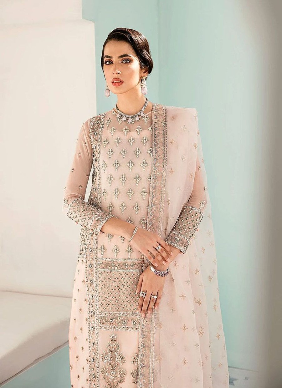 Salwar Kameez Akbar Aslam | Thisle Embroidered Pakistani Salwar Kameez