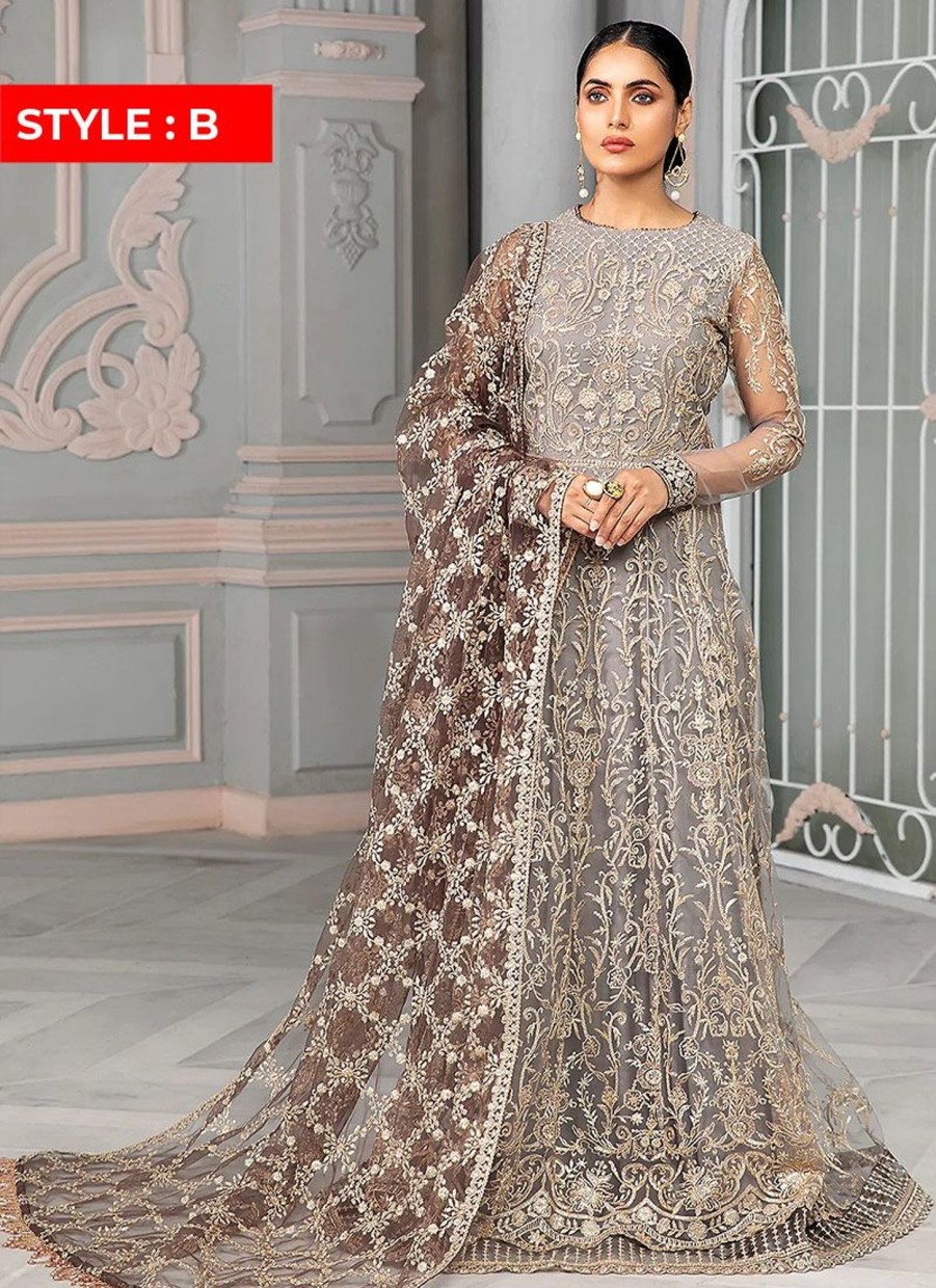 Lehengas Zarif | Meriah Embroidered Pakistani Anarkali/ Lehenga