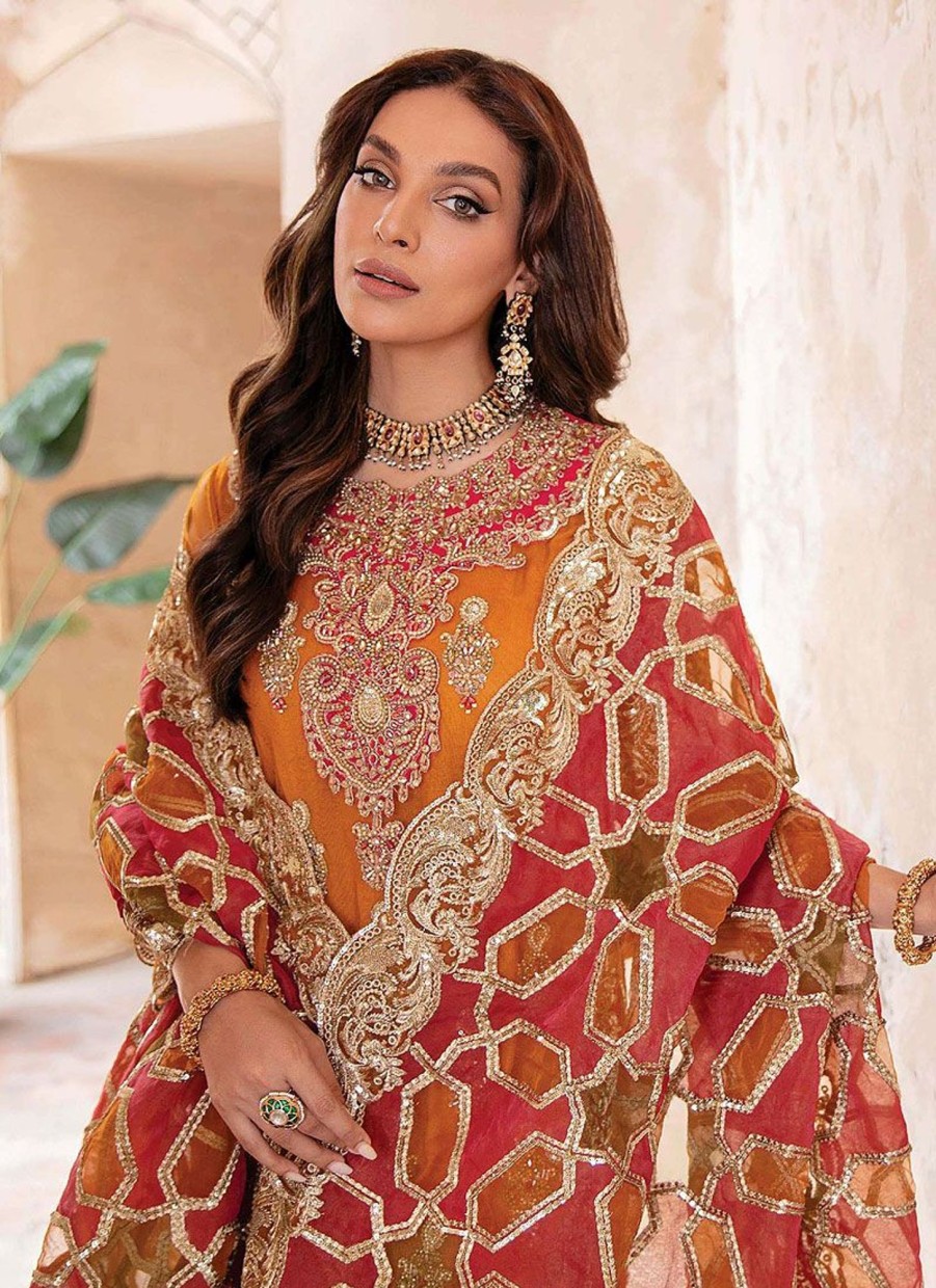 Salwar Kameez Imrozia | Gul E Rana Embroidered Pakistani Gharara Suit