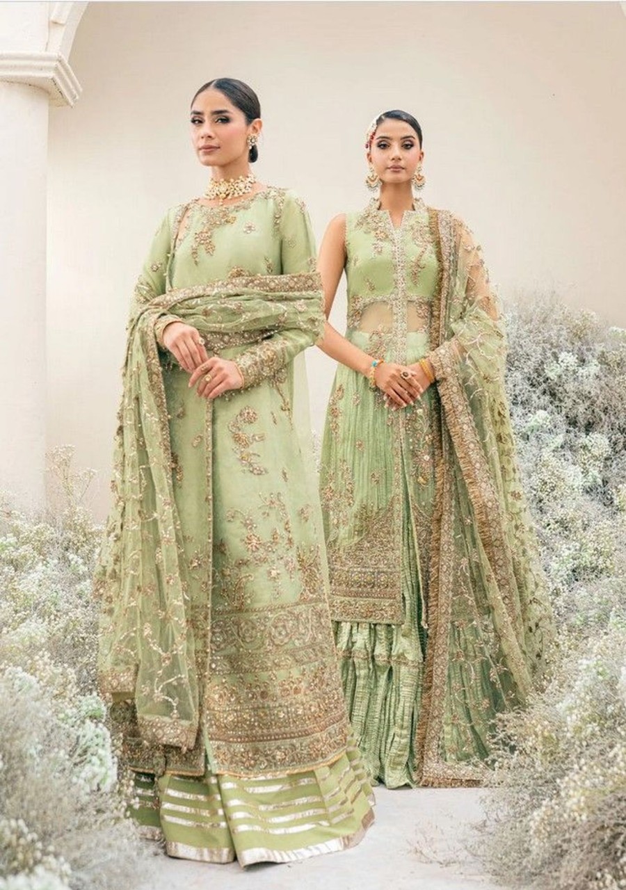 Salwar Kameez Aik | Wedding Festive Embroidered Pakistani Palazzo Suit/ Lehenga