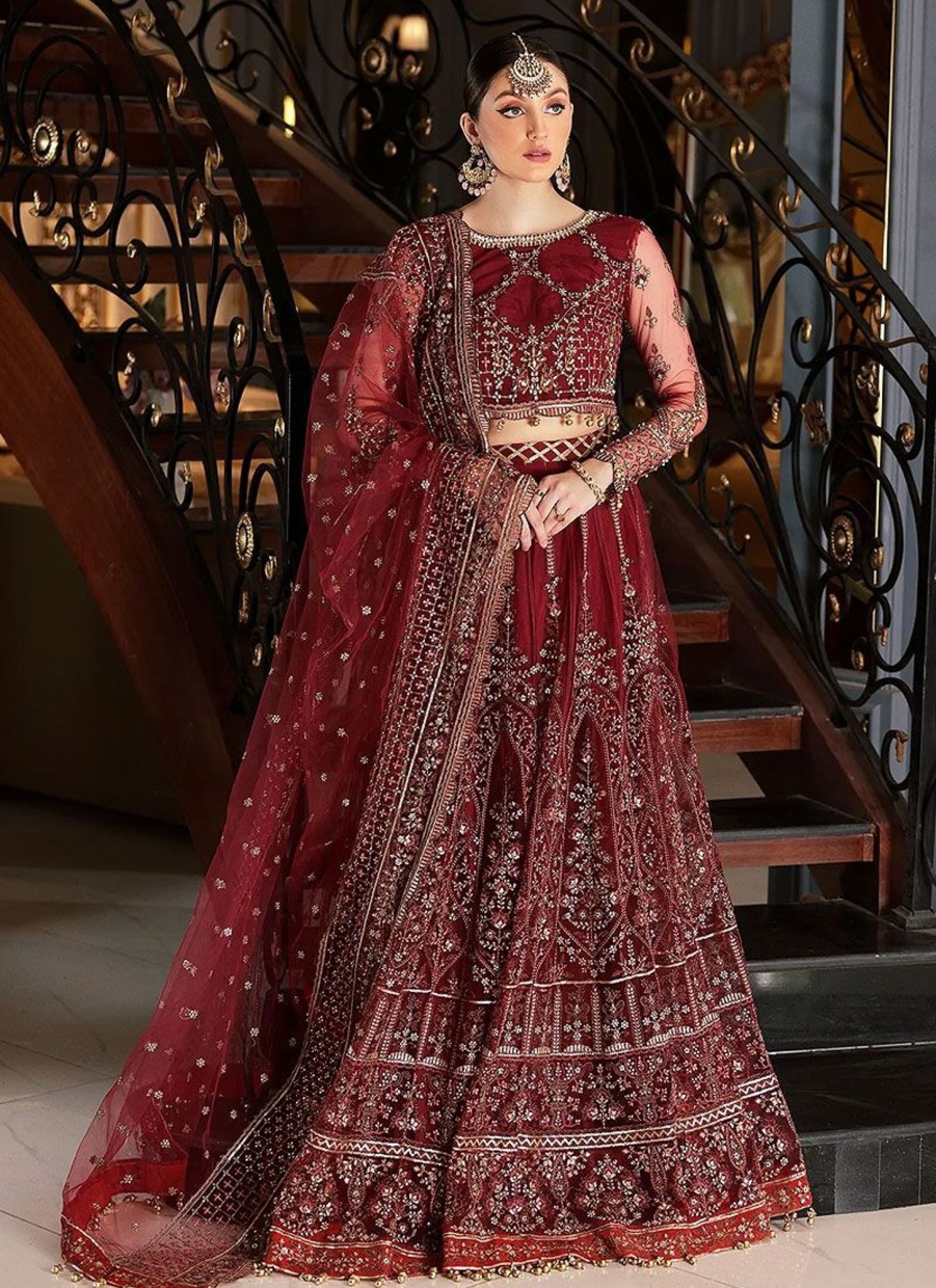 Lehengas Emaan Adeel | Mirha Wedding Edition Embroidered Pakistani Lehenga