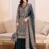 Salwar Kameez Kanwal Malik | Delisha Embroidered Pakistani Palazzo Suit