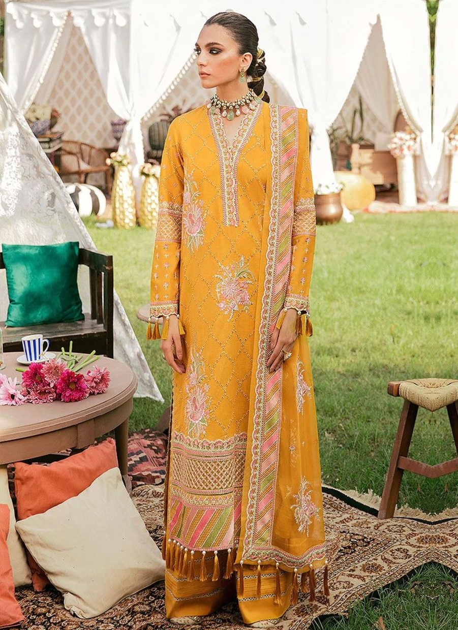 Salwar Kameez Afrozeh | Nuray Embroidered Pakistani Palazzo Suit