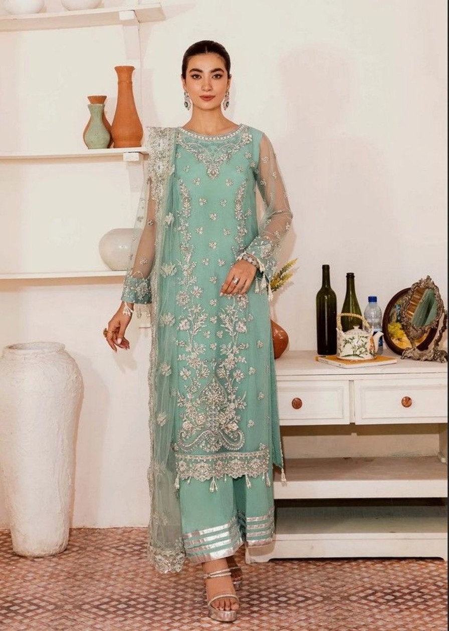 Salwar Kameez Dastoor | Meraki Embroidered Pakistani Salwar Kameez