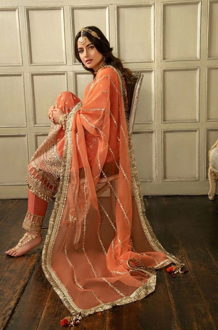 Salwar Kameez Sobia Nazir | Nuur Festive Embroidered Pakistani Salwar Kameez