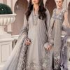 Salwar Kameez Maria.B | Grey Embroidered Pakistani Palazzo Suit/ Pant Suit