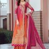 Salwar Kameez Maria.B | Fuchsia Pink Embroidered Pakistani Palazzo Suit